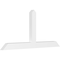 Ekena Millwork Portland Architectural Grade PVC Gable Bracket, 84"W x 38 1/2"H x 4"D x 6"F, 11/12 Pitch GBP084X39X0406POR00 - alternate 1